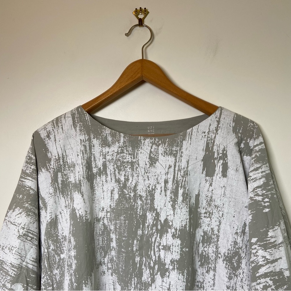 Gray Abstract Mini Dress - Picture 11 of 11
